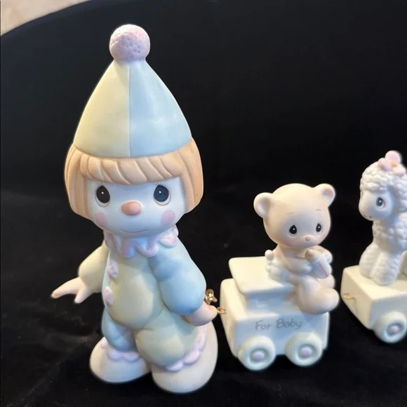 Precious moments birthday train circus clown figurine set baby 1 2 3 4 5 6 - Picture 5 of 13